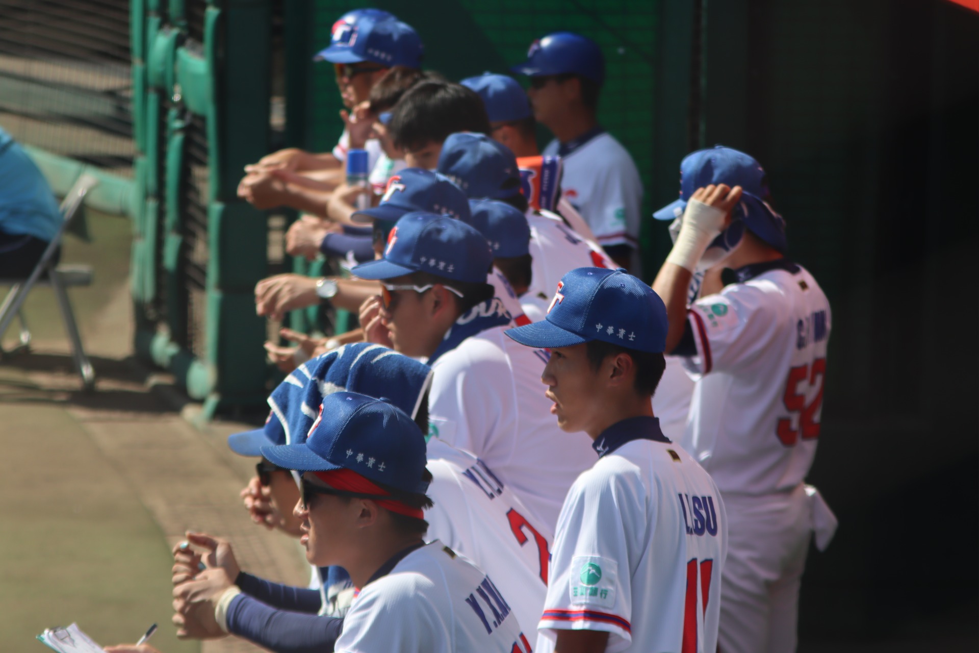 台湾の選手たち