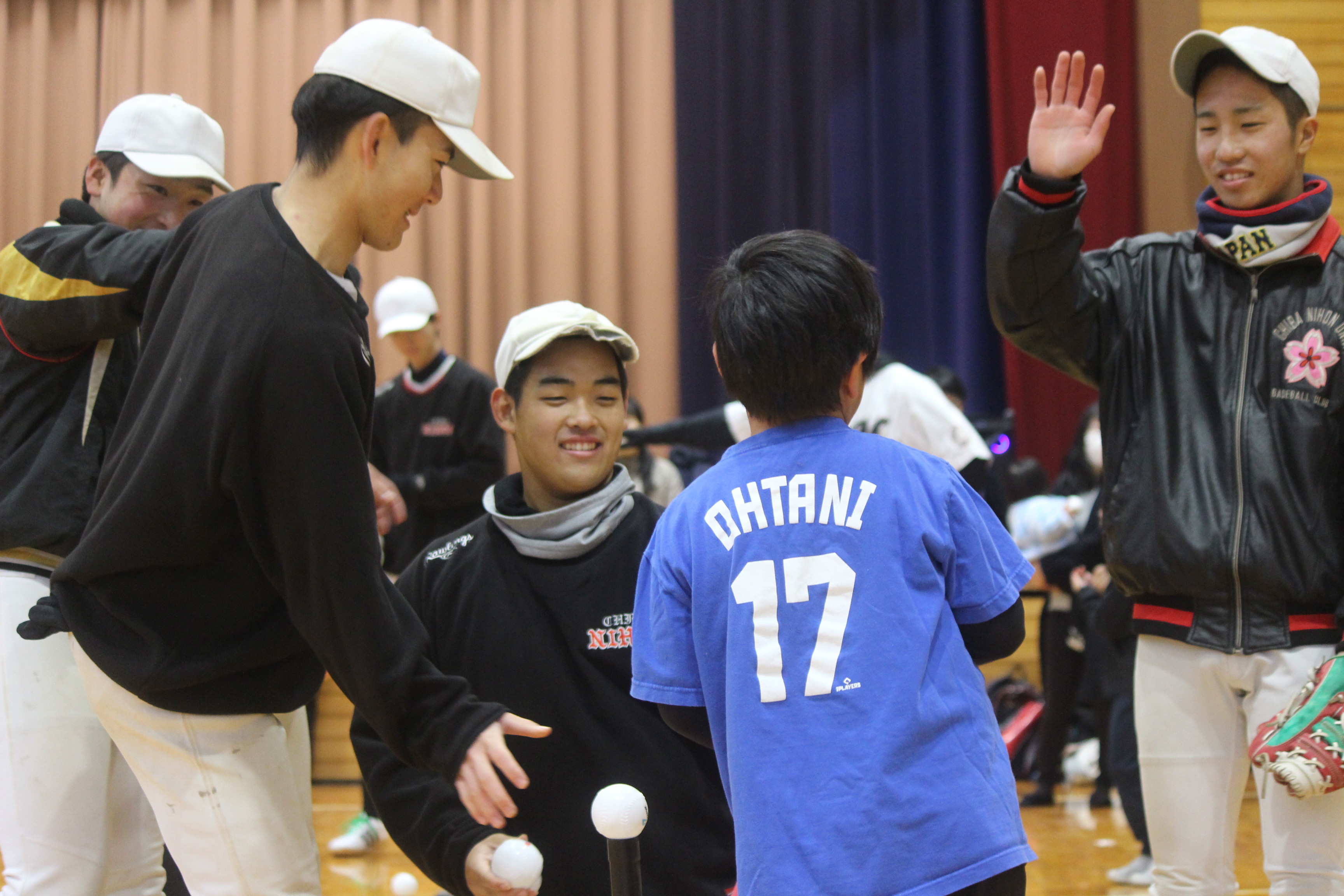 野球教室の様子