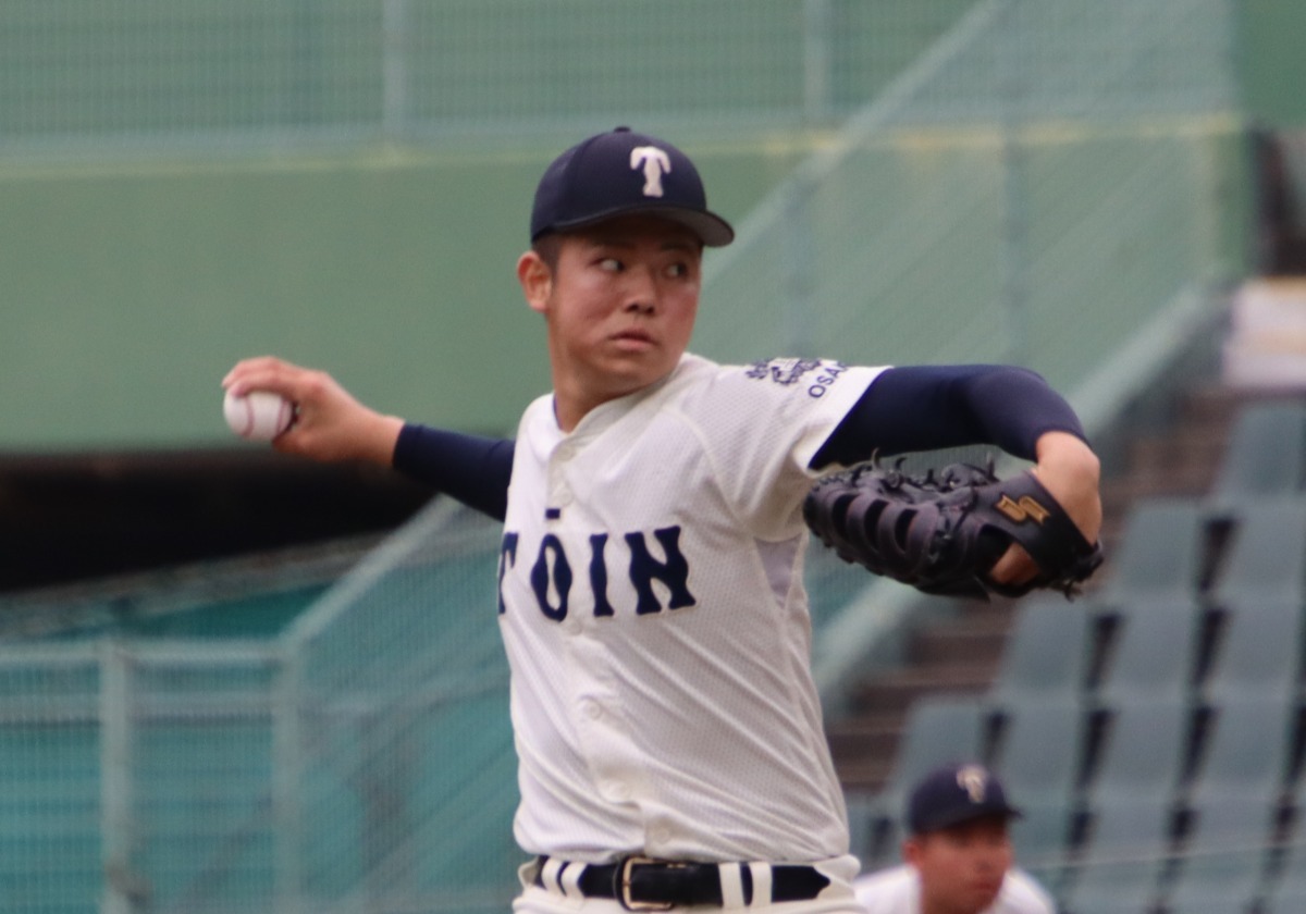 大阪桐蔭公式戦練習ロングTシャツ 4番 大阪桐蔭春夏